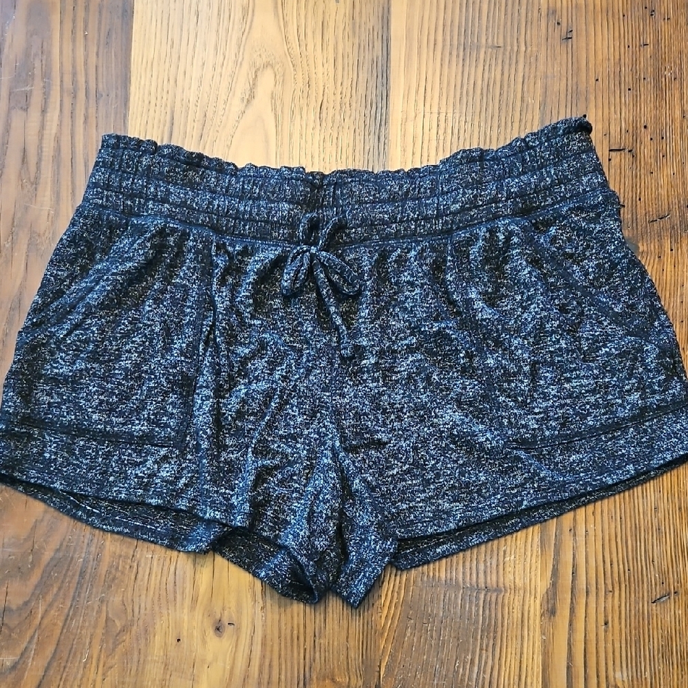 Women's Black Heathered Shorts